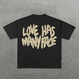 New Gothic Funny Street Trend Hip-Hop Printed High Street Casual Men's And Women's Short-Sleeved Round-Necked