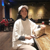 Women Printed Korean Style Loose O-Neck All-match Trendy High Quality Kawaii Womens Summer Breathable Female Soft