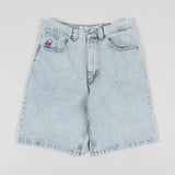 Boy Jeans Y2K Hip-Hop Cartoon Embroidery Retro Blue Loose Gothic Wide-Legged