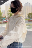 Sunscreen Clothing Female Summer Thin Coat Female Short Short 2024 New Loose Hooker Sunscreen Jacket-Outfit