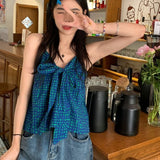 Camis Women M-4XL Girlish Crop Tops Bow Sweet Casual Summer All-match Chic Sleeveless Korean Style Tender Fashion