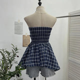 Wind Shoulder-To-Shoulder Tectorge Sling Waist-Le-Legged Skirt Wrapped-Sleeved Top