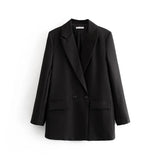 And Summer 2024 New Simple Loose Double-Breasted Suit Jacket New Suit For Women In Spring And