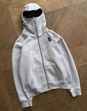 Hoodie Double-Headed Zippered Niche Design New Eyes Can See Simple Embroidery Coat