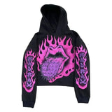 Vintage Gothic Skeleton Hoodie Autumn And Winter Hip Hop Long-Sleeved Coat Loose Hooded