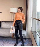 Zingj Collar Bottomed Sweater Women's Long-Sleeved Autumn And Winter Sweaters Wear Loose Knitted Blouses In Thin