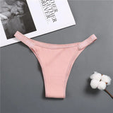 Panties Cotton Briefs Female Underpants Sexy Panties Thong Pantys Solid Color Intimates Lingerie Women