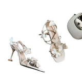 Zingj Heel Heels Fairy Purple Open Toe Pink Cool