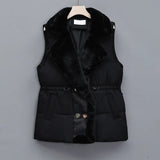 Vest 2024 New Autumn And Winter Fashion Versatile Vest Female Foreign Style Wear Plus Plus Thick Vest Coat Vest-Outfit
