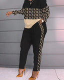 Fashionable Autumn And Winter Women's Casual Comfortable Printed Long-Sleeved Trousers