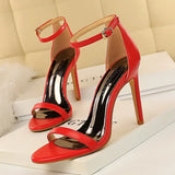 Zingj Summer Fashion Simple Thin Heel High Heel High Heels Sexy Nightclub Sandals Women's
