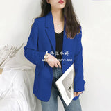 Zingj Suit Jacket Female 2024 Spring And Autumn New Korean Version Loose Students Long Jacket Casual Small Suit