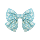 Lovely Baby Girls Print Flower Bohemian Style Bow BB Hair Clips Headwear Children Cute Cotton Hairpins Hair