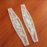 One Pair Removable shoulder straps Wedding Party Dress shawl, wedding gauze, Seperate Appliques Bride Dress