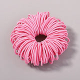 100Pcs/lot Hair Bands Girls Candy Color Elastic Rubber Band Hair Bands Child Baby Headband Scrunchie Kids Hair
