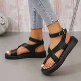 Sandals 2023 Summer New Thick-Soled Leisure Large-Size Toe-Raising Shoes Roman Women's
