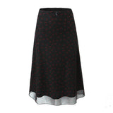 And Winter New Lace Printing Net Fashion Full-Length