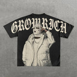 Hip Hop T-Shirt Harajuku Short T-Shirt Gothic Street Clothing Fashion Men's And Women's Punk