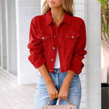 Zingj Women's Spring And Summer New Denim Jacket Long Sleeve