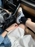 Zingj East Gate Summer Restore Ancient Ways Reduce Age Splicing Lace Lace With High Waist Versatile Striped Wide Leg Shorts
