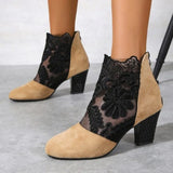 Zingj Gauze High-Heeled Sandals Women's Large-Size Fashion Round Heels Roman