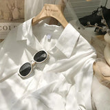 With A Long-Sleeved Net Version Of The Shirt For Women In Autumn Loose Leisure Design With A Small Shirt Stack To Wear