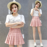 Zingj Skirt Spring And Summer Female 2024 New Student Korean Version Short Style Slim Skirt High Waist Short Skirt Female Student Skirt