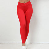 Zingj Butt Cross Waist Fitness Pants Women's Pleated Butt Yoga Pants Running Sports Speed Dry Tights-Outfit