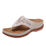 2025 New Cool Drag Thick Bottom Flip-Flops And Slippers Women Wear Hollow Beach Water Drill Cool