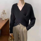 Zingj Autumn And Winter Korean Version Of Personality, Foreign Style, Fashion, Pure Color, Cross Bat Sleeves, Sweaters And Women's
