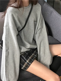 plain oversized sweatshirt with
