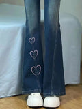 Women Vintage Streetwear Ripped Straight Ladies Cargo Jeans Pants High Waisted Loose Denim Trousers Fairy Grunge Alt