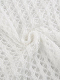 sleeve crochet top with lace
