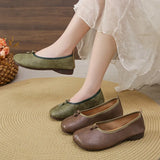 Zingj Single Shoes Women 2024 Spring Fall New Korean Version Fashion Round Head Flat Bottom A Foot Pedal Mother