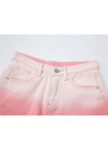 Denim Shorts 2022 New Summer Fashion Y2K Ladies High Waist Gradient Jeans Shorts Vintage Casual Baggy A-line Hot