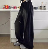 Logo Print Vintage Washed Baggy SweatpantsOutfit