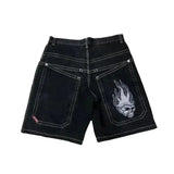 Hip-Hop Street Clothing Y2K Boxing Gloves Graphic Denim Gym Baggy Jeans