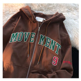 Print New Casual Top Vintage Y2K Simple Women Hoodies Korean Gray Autumn Thin Streetwear College Girls ins Lady
