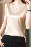 Tank Top Women 2023 Summer Women Clothing White Crop Top Basic Lace Cami Office Lady V-neck Sexy Blouse Soild Womens