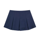 New Autumn 2023 Women's Dress High Waist Wide Pleated Skirt Shows Thin Miniskirt