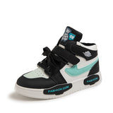 Zingj Casual Shoes Help Children's Sports Shoes 2023 Autumn New Soft-Soled Board Shoes Boys' High-Top Running