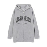 Style Lazy Cardigan Hoodie 2024 Spring And Autumn Oversize Zipper Jacket Couple