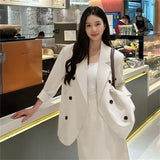 Zingj Version Suit Female Pink Suit Jacket Tea To Wear A Skirt Capable Temperament New Two Korean