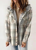 2025 Women's Jacket Long Sleeve Hairy Hooded Jacket Jacket With