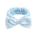 New OMG Letter Coral Fleece Wash Face Bow Hairbands For Women Girls Headbands Headwear Hair Bands Turban Hair
