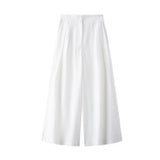 Summer Blended Vest 8056586 Pleated Pants