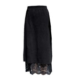 Zingj Lace Knitted Half-Body Skirt On Both Sides Of Autumn And Winter, Medium-Long, High-Waisted, Lean-Hip Skirt, One-Step