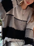 Color Block Striped Sweater- Outfit