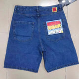 Year's Popular Street Clothing Jeans Y2K Casual Hip-Hop Blue Baggy