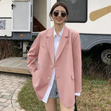 Zingj Suit Jacket Female 2024 Spring And Autumn New Korean Version Loose Design Sense Casual Temperament Suit